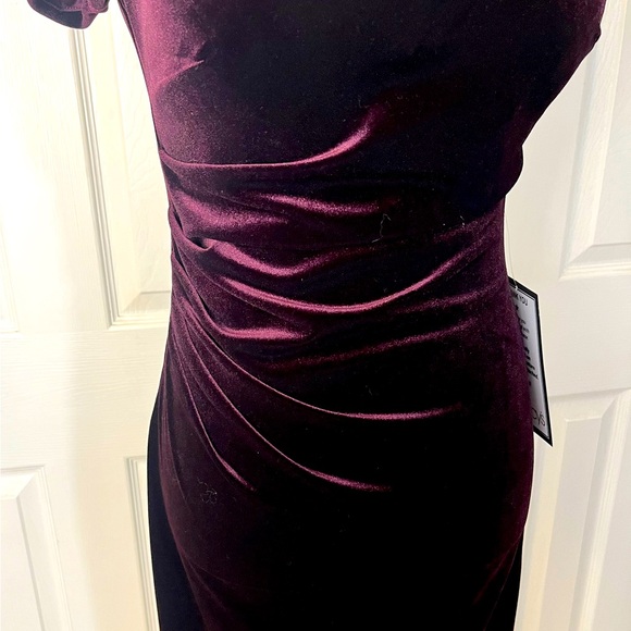 X by escape, deep, purple velvet gown - Picture 3 of 10